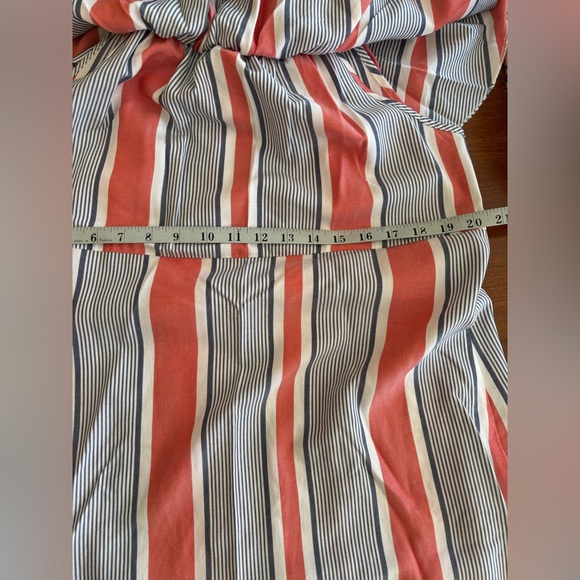Chelsea & Theodore Orange and Blue Striped Dress - Picture 6 of 6